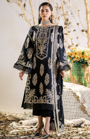 Classic Black Embroidered Pakistani Salwar Kameez Suit Party Dress