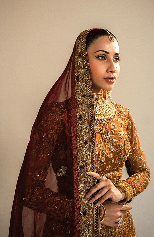 Classic Embellished Lehenga and Choli Pakistani Bridal Dress