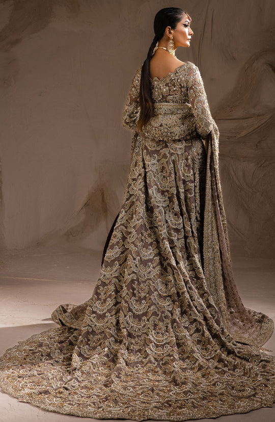 Classic Lehenga and Choli Embellished Pakistani Bridal Outfit