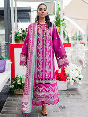 Classic Magenta Embroidered Pakistani Salwar Kameez Dupatta Salwar Suit