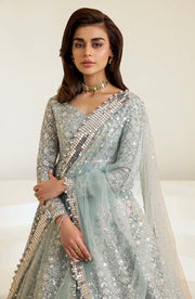Classic Pakistani Bridal Dress in Pishwas Style