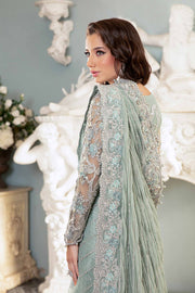 Classic Pakistani Bridal Outfit in Premium Net Saree Style