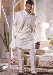 Classic Pakistani Groom Dress in Sherwani Style for Wedding