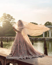 Classic Pakistani Wedding Dress in Bridal Lehenga Gown Style