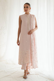 Classic Shell Pink Embroidered Pakistani Salwar Kameez Dupatta Suit