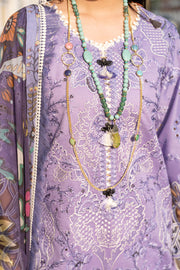 Classic Violet Embroidered Pakistani Salwar Kameez with Dupatta
