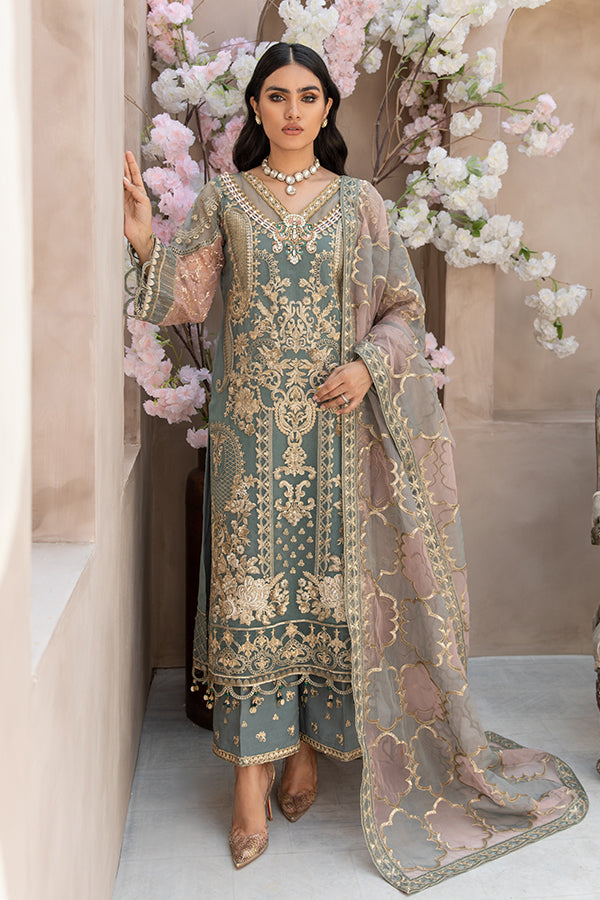 Classical Green Balsam Heavily Embellished Pakistani Kameez Salwar Suit