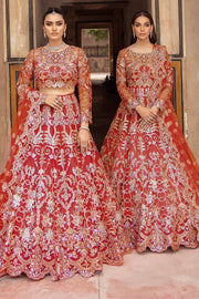 Exquisite Pakistani Bridal Dress with Intricate Embroidery