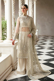 Crystal White Heavily Embellished Pakistani Party Dress Salwar Suit