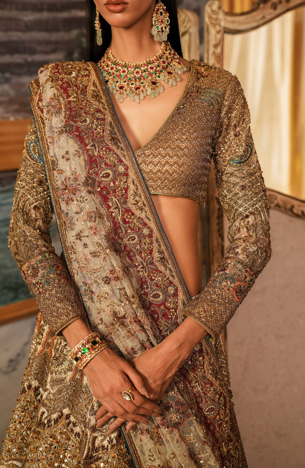 Ethereal White Pakistani Bridal Lehenga for Graceful Brides