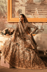 Ethereal White Pakistani Bridal Lehenga for Graceful Brides