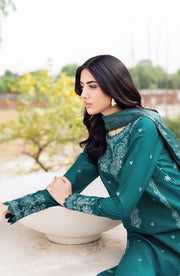Embroidered Textured Lawn Shirt with Chiffon Dupatta