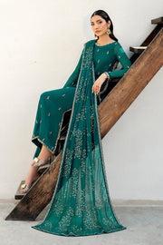 Elegant Hand Embellished Chiffon Dress Set