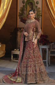 Luxurious Red Pakistani Bridal Lehenga for Modern Brides