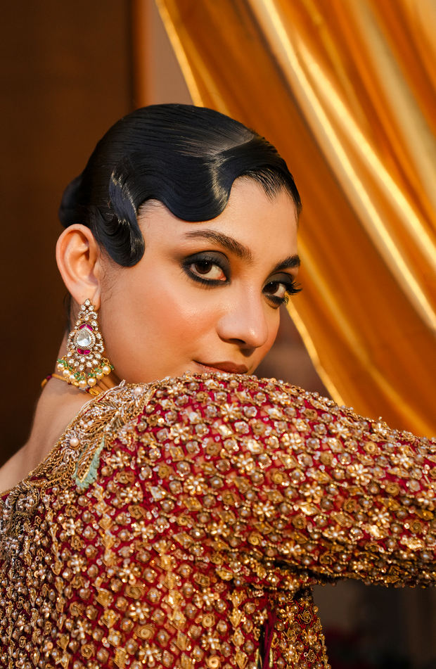 Luxurious Red Pakistani Bridal Lehenga for Modern Brides