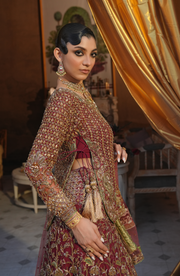 Luxurious Red Pakistani Bridal Lehenga for Modern Brides