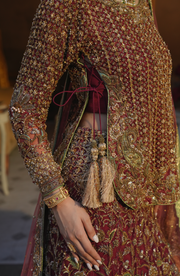 Luxurious Red Pakistani Bridal Lehenga for Modern Brides