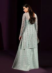 Elegant Turquoise Pakistani Wedding Dress with Embroidery
