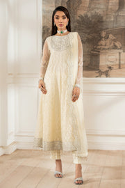 Elegant Sequins Embroidered Net Shirt with Silk Trouser
