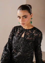 Cerys Black Pakistani Wedding Dress with Intricate Embellishments