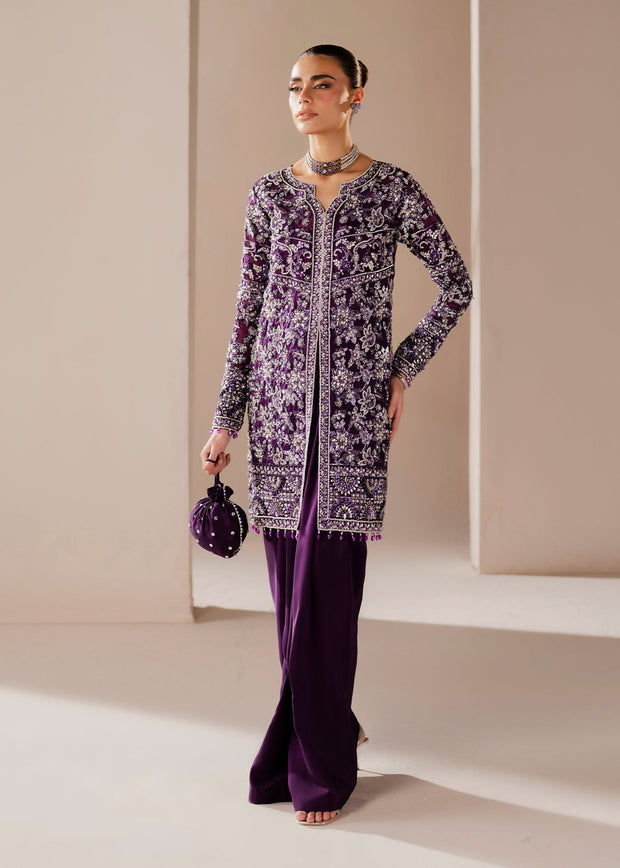 Enchanting Purple Pakistani Wedding Dress for Elegance