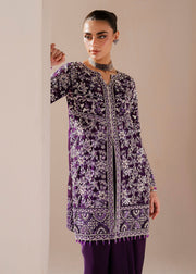 Enchanting Purple Pakistani Wedding Dress for Elegance