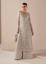 Elegant Grey Pakistani Wedding Dress for Festive Occasions