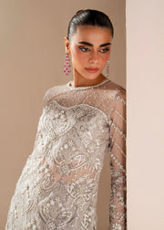 Elegant Grey Pakistani Wedding Dress for Festive Occasions