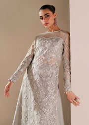 Elegant Grey Pakistani Wedding Dress for Festive Occasions