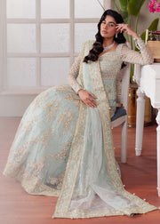 Majestic Ferozi Pakistani Party Dress for Celebrations