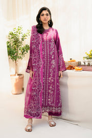 Elegant Dobby Lawn Shirt with Embroidered Chikan Kari