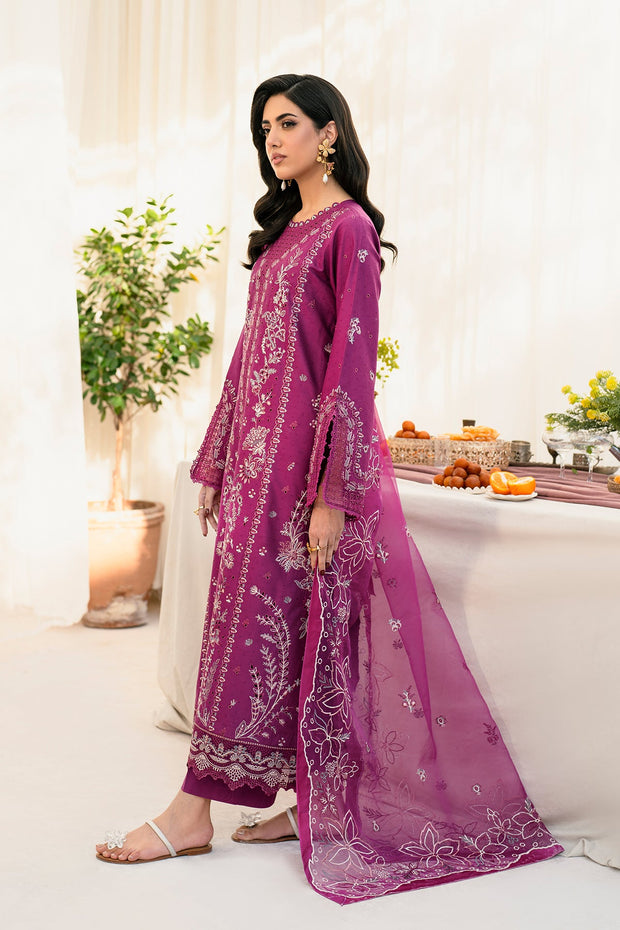 Elegant Dobby Lawn Shirt with Embroidered Chikan Kari