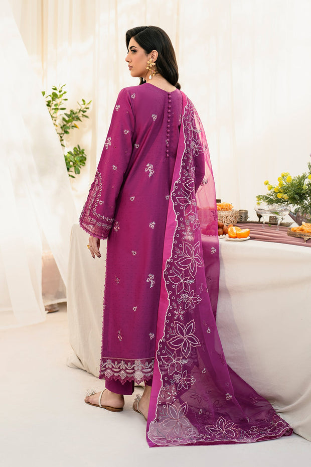 Elegant Dobby Lawn Shirt with Embroidered Chikan Kari