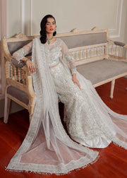 Elegant White Pakistani Party Dress for Special Occasions