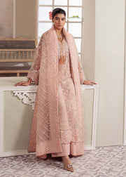 Elegant Peachy Pink Pakistani Party Dress for Any Occasion