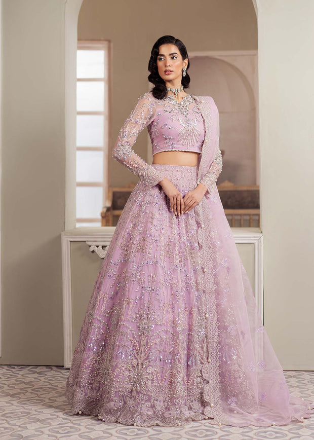 Elegant Lilac Pakistani Party Dress for Festive Occasions