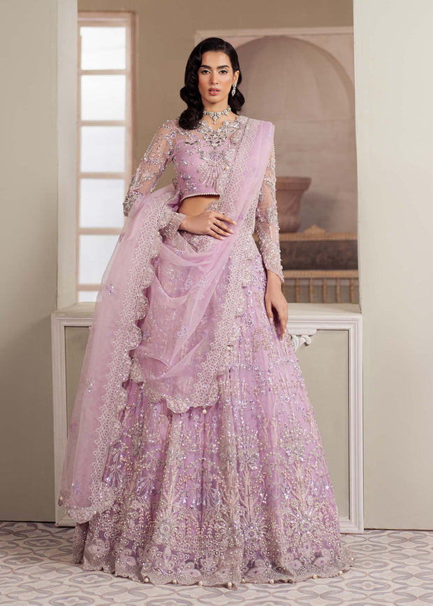 Elegant Lilac Pakistani Party Dress for Festive Occasions