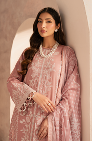 Elegant Embroidered Chikan Kari Lawn Shirt in White