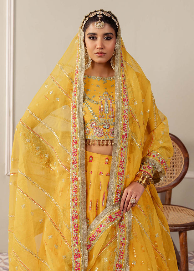 Radiant Yellow Pakistani Party Dress for Festive Gatherings