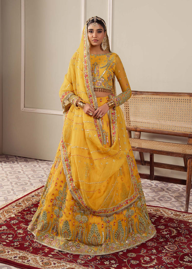 Radiant Yellow Pakistani Party Dress for Festive Gatherings