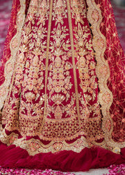 Elegant Mehroon Pakistani Bridal Dress for Festive Occasions