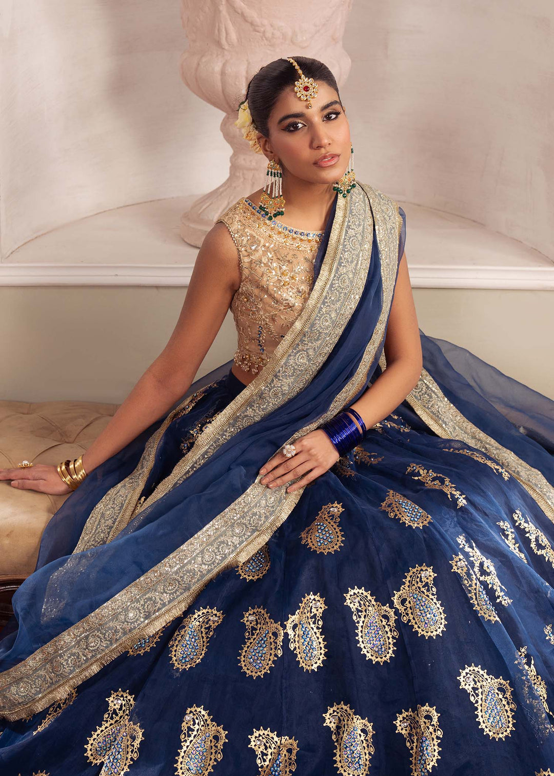 Stunning Blue Pakistani Party Dress for Every Occasion
