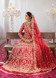 Elegant Red Pakistani Bridal Dress for Grand Celebrations