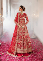 Elegant Red Pakistani Bridal Dress for Grand Celebrations