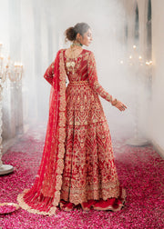 Elegant Red Pakistani Bridal Dress for Grand Celebrations