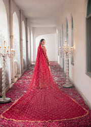 Elegant Red Pakistani Bridal Dress for Grand Celebrations