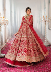 Elegant Red Pakistani Bridal Dress for Grand Celebrations