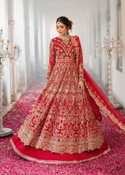 Elegant Red Pakistani Bridal Dress for Grand Celebrations