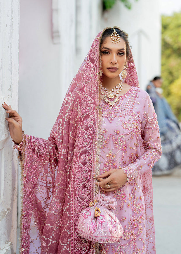 Gulnar Pink Pakistani Bridal Dress for Elegant Occasions