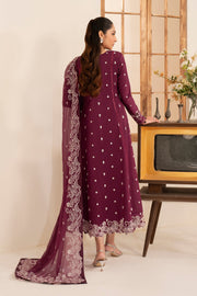 Elegant Embroidered Lawn Frock in Soft Pastel Shades